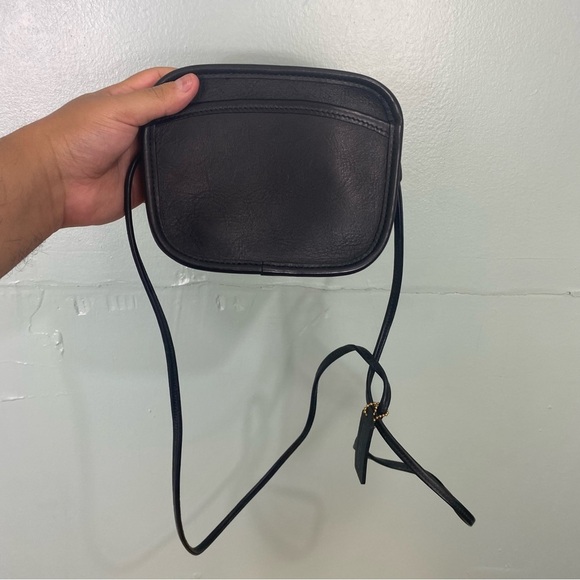 Coach VTG Hadley‎ Zip Mini Leather Black Bag 9935 - Picture 1 of 7